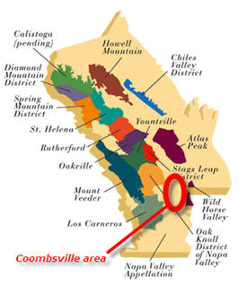 napa map Coombsville area